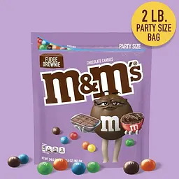 Драже M&m’s Fudge Brownie Milk Chocolate Candy Party Size 963.9 g - мініатюра 2