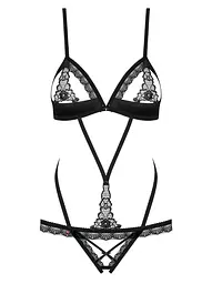 Боді Obsessive 865-TED-1 L/XL чорний - мініатюра 5