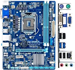 Материнська плата Gigabyte GA-B75M-D2V LGA 1155 (GA-B75M-D2V) Б/В - мініатюра 2