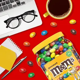 Драже M&M's Peanut Milk Chocolate Candy 1757г - мініатюра 5