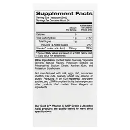Рідкий вітамін C для дітей California Gold Nutrition Kids Gold C Liquid, 118 мл для підтримки імунітету - Апельсин - мініатюра 2