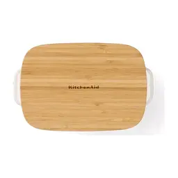 Форма для випікання KitchenAid з кришкою керамогранітна 0,9 л Кремова (CC006105-001) - мініатюра 2