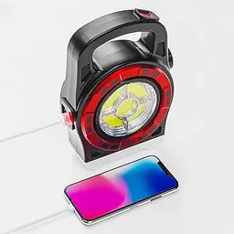 Кемпінговий ліхтар HB-6678L (LED+52SMD+SMD) + сонячна панель + Power Bank + microUSB (3 режими) - мініатюра 2
