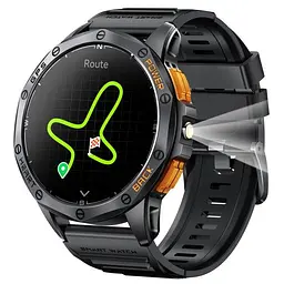 Розумний смарт годинник Smart GPS Max з компасом 2 ремінці (Чорний) - мініатюра 6