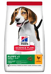 Сухий корм для цуценят середніх порід Hill's Science Plan Puppy Medium з куркою - 14 кг (604352) (52742025728)