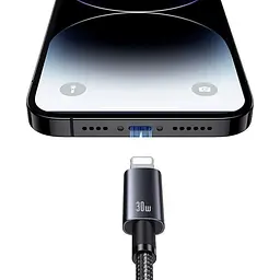 Кабель Usams US-SJ679 USB-C to Lightning 30W 3A 0.25m Tarnish (SJ679USB01) [153986] - мініатюра 3