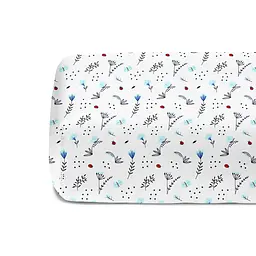 Простирадло на резинці Cosas BLUE WILDFLOWERS 80х160х20 см (BushLightBlue-6265_80x200x20) - мініатюра 4