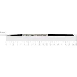 Пензель синтетика кругла BREEZE 1226R №0 коротка ручка Rosa