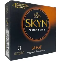 Презервативи Skyn Large XL безлатексні 3 шт. (ROZ6400230520) - мініатюра 2