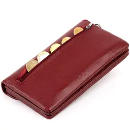 Клатч зі шкіри жіночий ST Leather 19318 бордовий - мініатюра 9