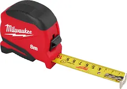 Рулетка Pro Compact 8мх25мм з фіксатором змотування АБС-пластик Milwaukee hoz0013776