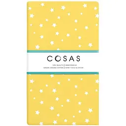 Простирадло полуторне Cosas Yellow Starfall 155х240 см (StarfallYellow_155s)