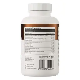 Натуральна добавка OstroVit Vege Triple Ginseng, 90 вегакапсул - мініатюра 2