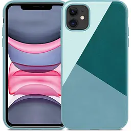 Чохол DEF Geometry Green для iPhone 11 панель накладка
