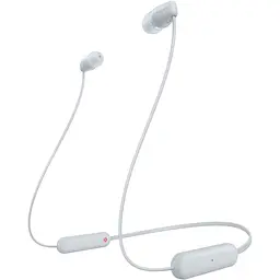 Навушники бездротові Sony WI-C100 White BT 5.0, IPX4, SBC, AAC, Wireless, Mic