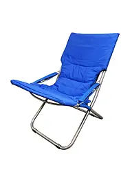 Стілець складний Levistella GP21032108 BLUE, сталь, Oxford 600D, 4 положення нахилу, 110 кг, синій, для дачі - мініатюра 4