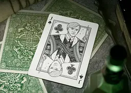 Карти гральні United States Playing Card Company Theory11 Harry Potter Slytherin (green) (PC_T11HPS) - мініатюра 3