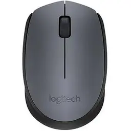 Миша Logitech M170 Grey/чорний USB бездротова оптична 1000 dpi 3 кнопки 1xAA (910-004642)