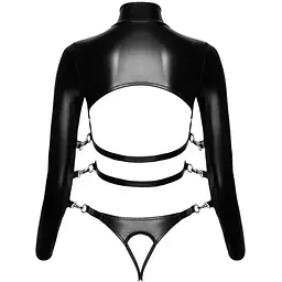Комплект БДСМ Bad Kitty Naughty Toys Shirt With Thong L чорний