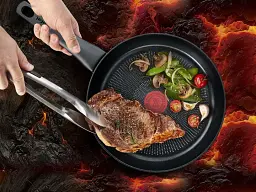 Сковорода Tefal Hard Titanium On 28 см (G2880632), з тришаровим титановим антипригарним покриттям Titanium 3Х - мініатюра 7