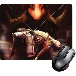 Ігрова поверхня Nextprint Леві Атака титанів маленький - Attack on Titan 220 х 180 мм (14921)