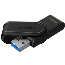 USB флеш накопичувач Kingston 64GB DataTraveler Exodia S Black USB 3.2 (DTXS/64GB) - мініатюра 2