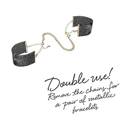 Наручники Bijoux Indiscrets Desir Metallique Handcuffs, металеві, стильні браслети - мініатюра 5