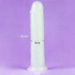 Фалоімітатор неоновий Lumino Play Dildo 21 см синій - мініатюра 12