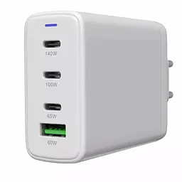 Зарядний пристрій Canyon CU140ACC GaN 150 Вт 3xPD 1xQC EU білий (CNS-CUW140ACC) - мініатюра 6