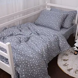 Підковдра MirSon Фланель 012 Grey Stars 110х140 см (2200009653230) - мініатюра 4