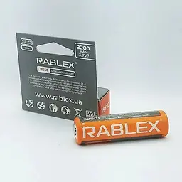 Літій-іонний акумулятор Rablex 18650 3200 mAh 3.7 V (Li-ion) Original - мініатюра 5