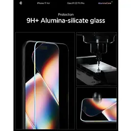 Скло захисне Spigen Glas.tR EZ Fit Pro HD iPhone 17 Air (AGL09870) - мініатюра 3