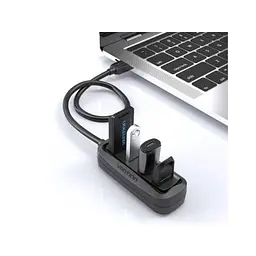 Концентратор Vention USB 2.0 to 4xUSB 2.0 0.15m black (VAS-J43-B015) - мініатюра 6