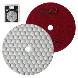 Alloid Pro. Круг алмазний шліфувальний на липучці HEXAGON 100 мм, зерно 400