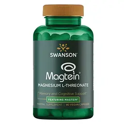 Магній L-треонат Swanson Magnesium L-Threonate Featuring Magtein® 90 капсул