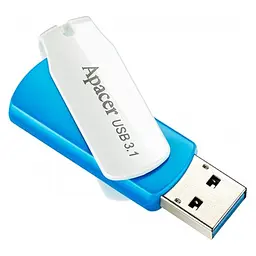 USB флеш накопичувач Apacer 128GB AH357 Ocean Blue USB 3.2 (AP128GAH357U-1) - мініатюра 3