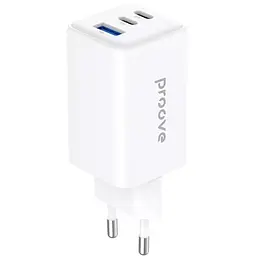 Мережевий зарядний пристрій Proove Pocket GaN 65W 2 USB-C/USB-A White (WCPG65121202) [133340]