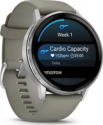 Смарт-годинник Garmin Venu 4 45 mm Silver with Silver Gray Silicone Band (010-03014-01/41) - мініатюра 6