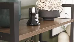 Етажерка 4/60 Ferrum-decor Серії Коннект 120x60x28 чорний ДСП Дуб Сонома Трюфель 16мм (FRD-104240) - мініатюра 5