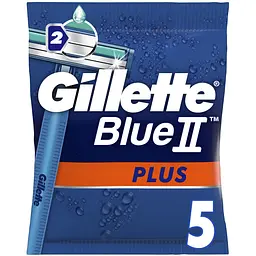 Одноразові станки для гоління Gillette Blue 2 Plus 5 шт. (81661419) - мініатюра 2