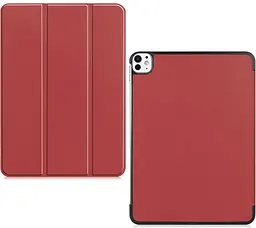 Чохол-книжка BeCover Smart Case для Apple iPad Pro 13" M4 2024 Red Wine (711647) - мініатюра 3