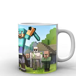Кухоль GeekLand Minecraft Майнкрафт Стів MС.02.028 330 мл синій - мініатюра 2
