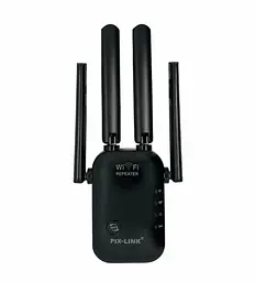 Ретранслятор Pix-Link X300R2 300Мбіт/с 2.4ГГц Чорний (UNRWSW020403B 7706)