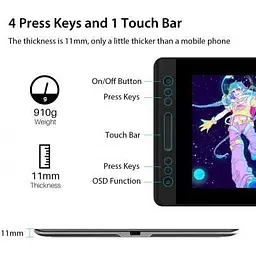 Графічний монітор Huion Kamvas 13 Cosmo Black (GS1331) [65900] - мініатюра 6