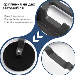 Кронштейн на магнітах E-NET SMM-03 на дах автомобіля для Starlink Mini (73-00902) - мініатюра 7