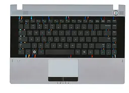 Клавіатура для ноутбука Samsung (RC410) Black, (Black-Gray TopCase) - мініатюра 2