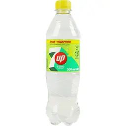 Напій безалкогольний 7up Zero Sugar сильногазований 0.5 л (933300)
