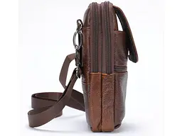 Чоловіча сумка-барсетка на ремінь Vintage 10х17,5х3,5 см 000158542 - мініатюра 6