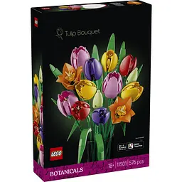 Конструктор LEGO Botanicals Букет тюльпанів 576 деталей (11501)
