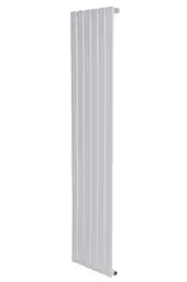 Вертикальний дизайнерський радіатор опалення Arttidesign Livorno 6/2200/408/50 білий матовий